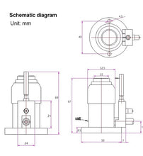 Load image into Gallery viewer, z-axis tool height sensor dimensions
