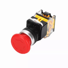 Load image into Gallery viewer, Red Emergency e-stop mushroom panel mount button