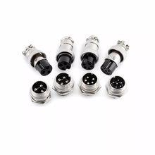 Load image into Gallery viewer, 2 pin, 3 pin, 4 pin, 5 pin, 6 pin and 8 pin GX16 Aviation connectors 16mm panel mount male and female