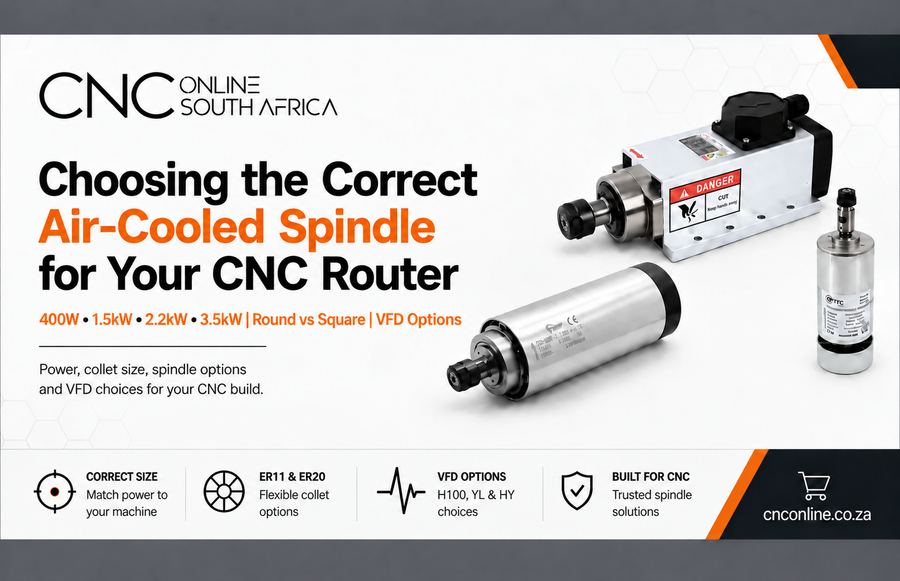 Choosing the Correct Air-Cooled Spindle for Your CNC Router