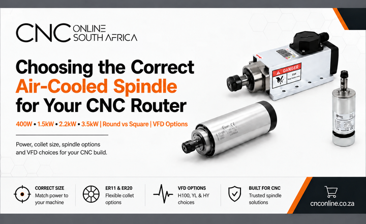 Choosing the Correct Air-Cooled Spindle for Your CNC Router