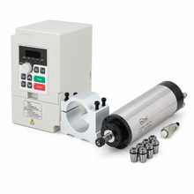 Load image into Gallery viewer, 1.5kW spindle with a H100 Mini VFD and a spindle bracket