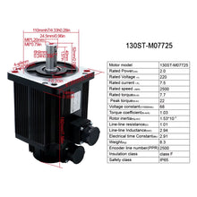 Load image into Gallery viewer, 2000W Servo Motor Dimensions
