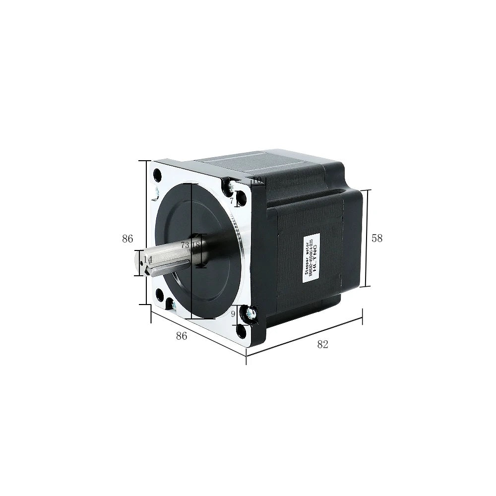 Nema 34 4.5Nm Motor Dimensions