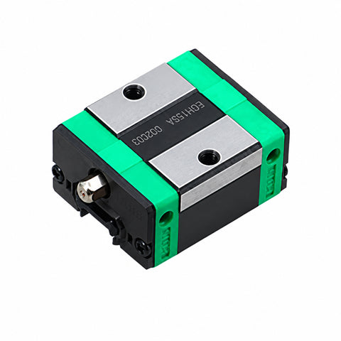 EGH15SA compact square linear guide bearing block with two mounting holes and a grease nipple.