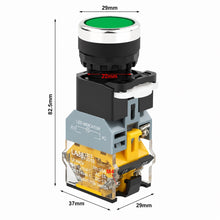 Load image into Gallery viewer, LED Latching Switch ( Green )