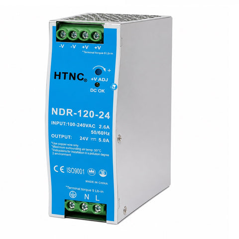 DIN Rail Power Supply for Control Panels 
