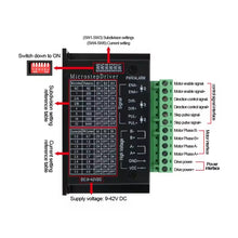 Load image into Gallery viewer, TB6600 wiring diagram and dip switches
