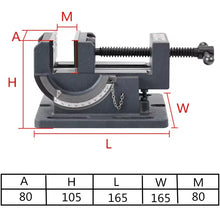 Load image into Gallery viewer, Tilting bench vice dimensions
