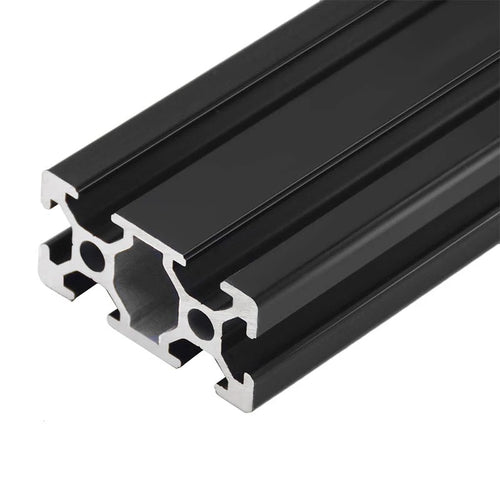 black 2040 V-slot aluminum profile extrusions