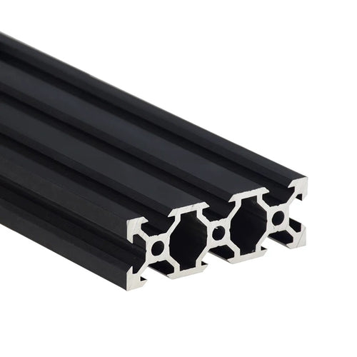 black 2060 v-slot aluminum extrusion profile