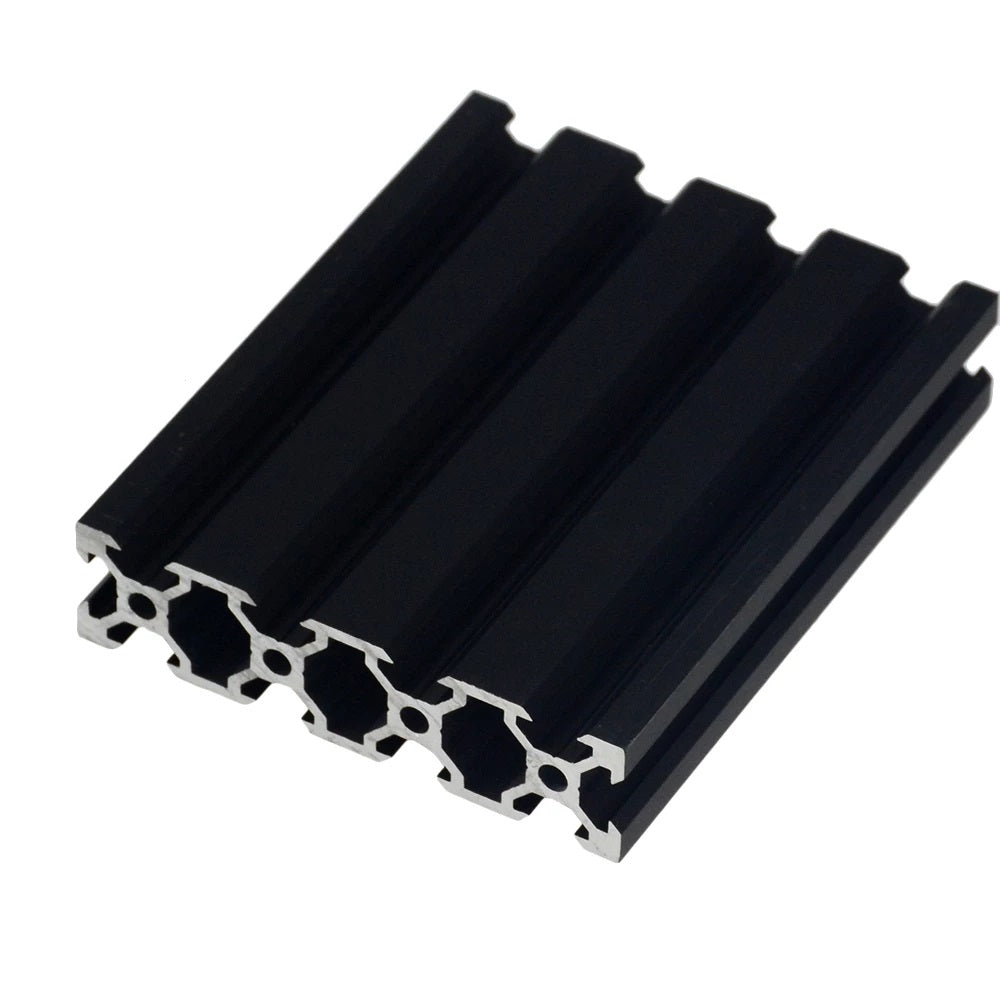 black 2080 v-slot aluminum profile extrusion