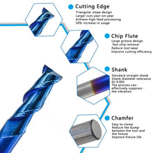 Load image into Gallery viewer, 2 flute up cut end mill
