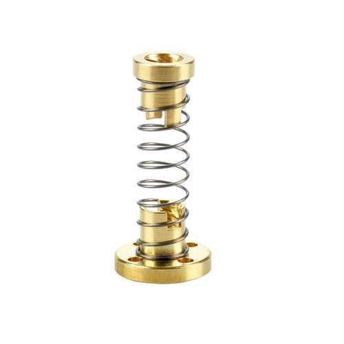 brass anti backlash nut for 8mm lead screw