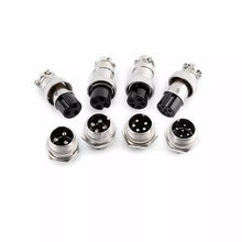 Load image into Gallery viewer, 2 pin, 3 pin, 4 pin, 5 pin, 6 pin and 8 pin GX16 Aviation connectors 16mm panel mount male and female
