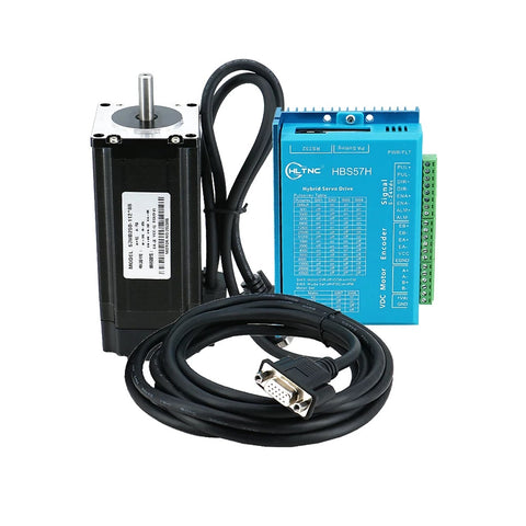 Nema 23 3NM Closed Loop stepper motor and hybrid servo drive with 3m encoder cable for cnc router