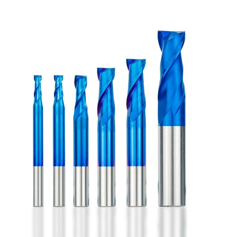 2 flute up cut end mill multiple sizes