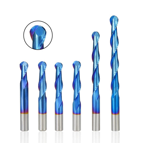 Double Flute Ball Nose (Multiples Size Options)